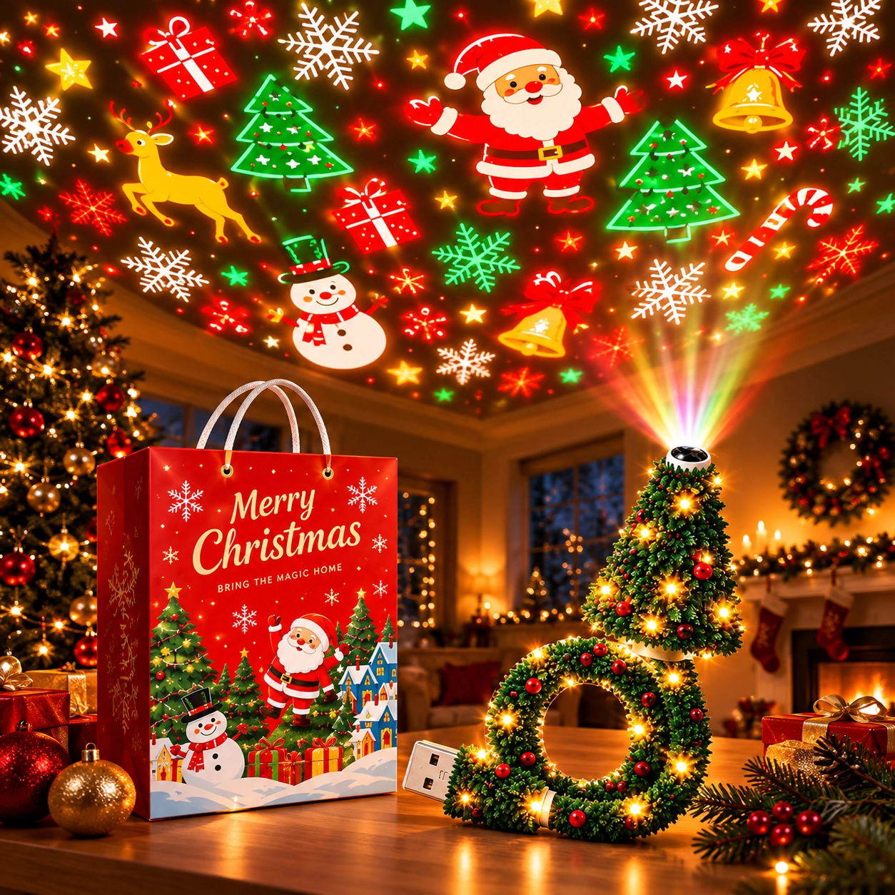 Christmas Ceiling Projector Light