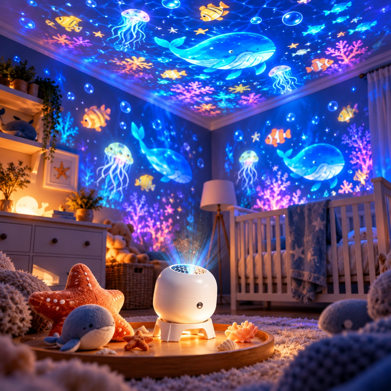 LED Ocean Projector Night Light