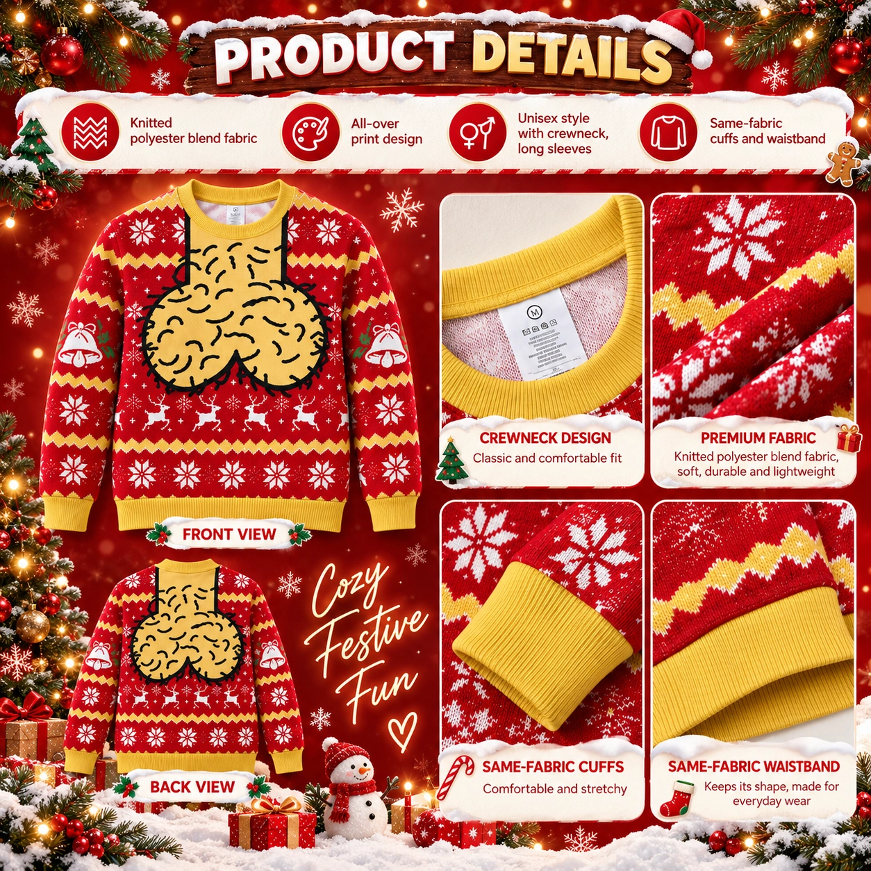 Funny Ugly Christmas Sweater